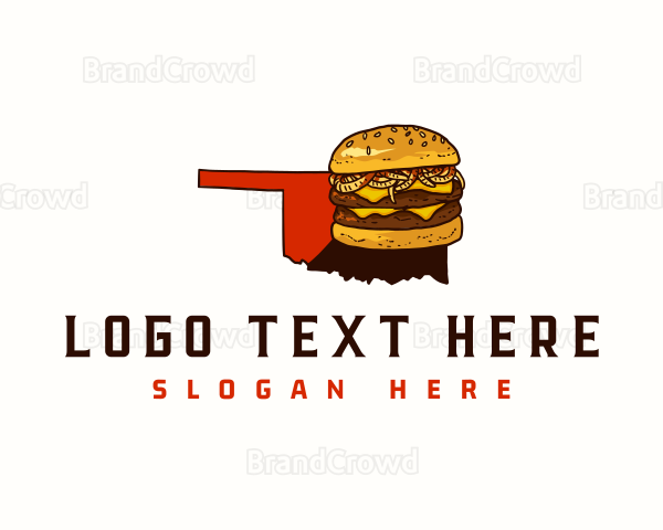 Oklahoma Burger Food Logo