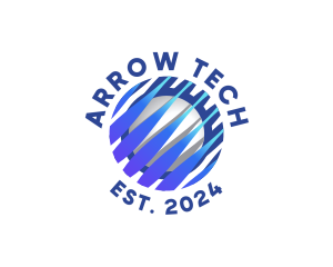 Tech Innovation Globe logo design