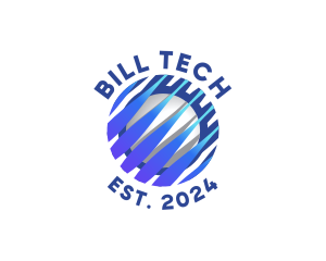 Tech Innovation Globe logo design