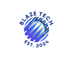 Tech Innovation Globe logo design