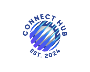 Tech Innovation Globe logo design