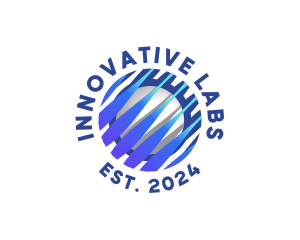 Tech Innovation Globe logo design