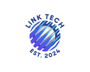 Tech Innovation Globe logo design