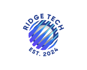 Tech Innovation Globe logo design