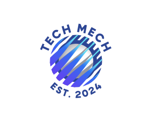 Tech Innovation Globe logo design