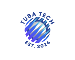 Tech Innovation Globe logo design