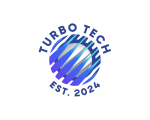 Tech Innovation Globe logo design