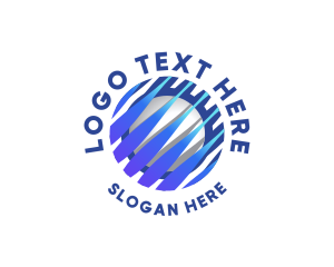 Tech Innovation Globe Logo