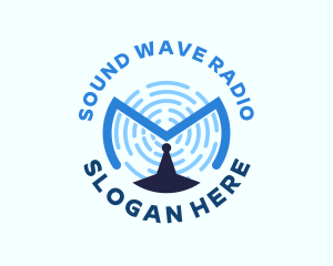 Radio - Signal Broadcast Radio logo design
