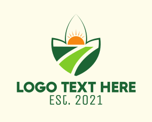 Herbal - Nature Farming Field logo design