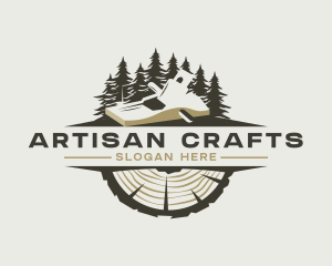 Crafts - Woodwork Carpentry Planer logo design