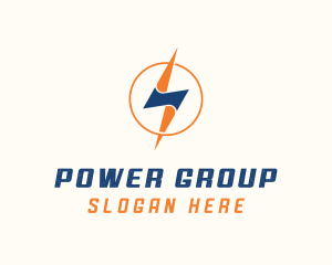 Electric Lightning Power Logo