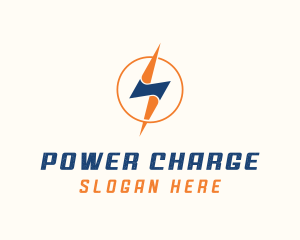 Electric Lightning Power logo design