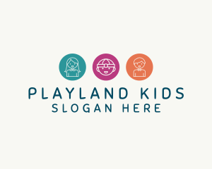 Playful Preschool Children logo design