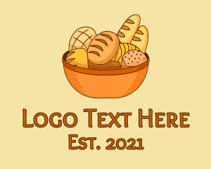 Sliced Bread - Bread Basket Bakery logo design