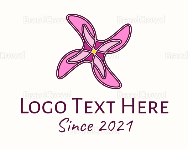 Flower Beauty Salon Logo