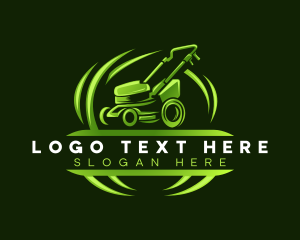 Grass - Eco Lawn Mower logo design