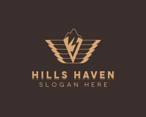 Winged Mountain Activewear logo design