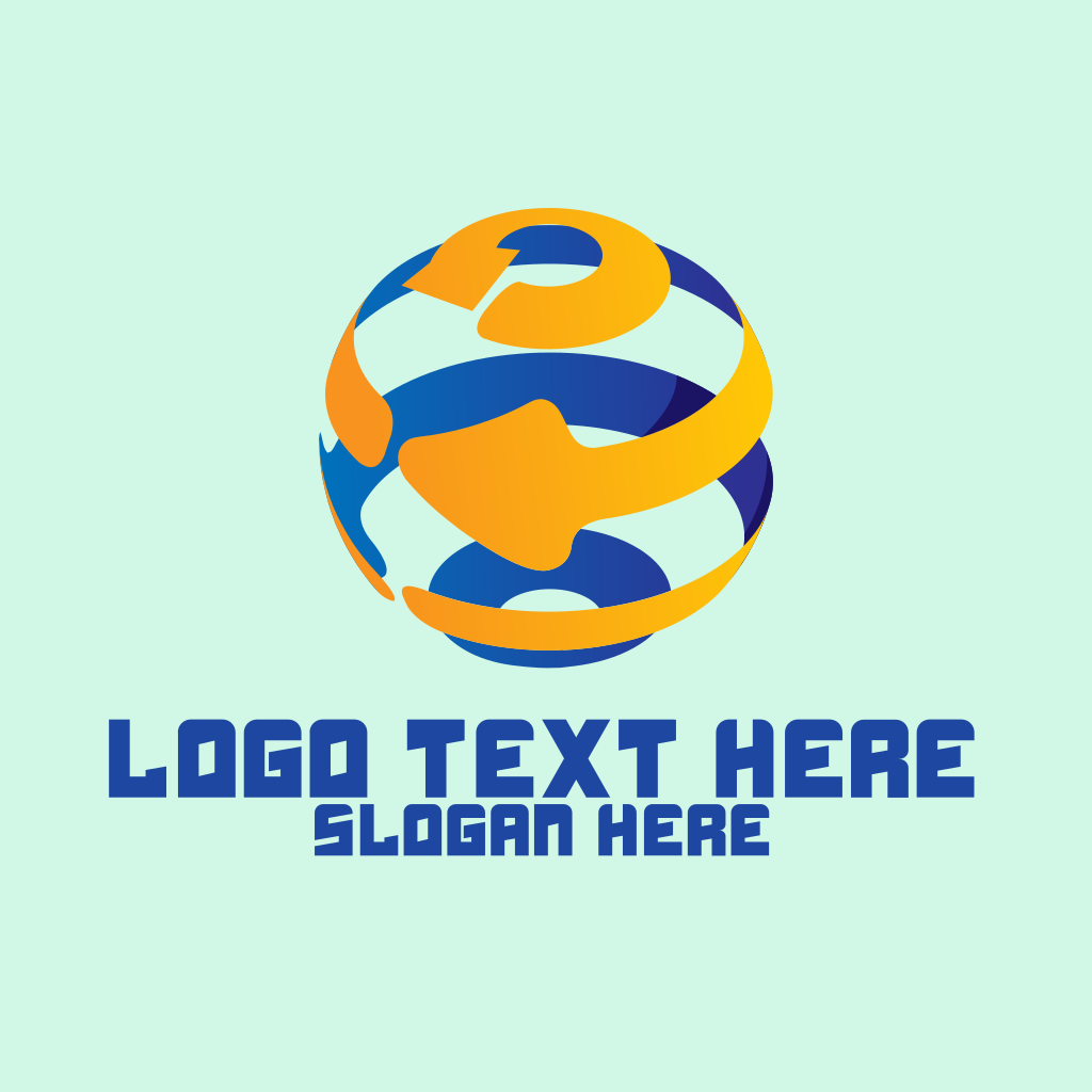 Modern Recycling Globe Logo | BrandCrowd Logo Maker