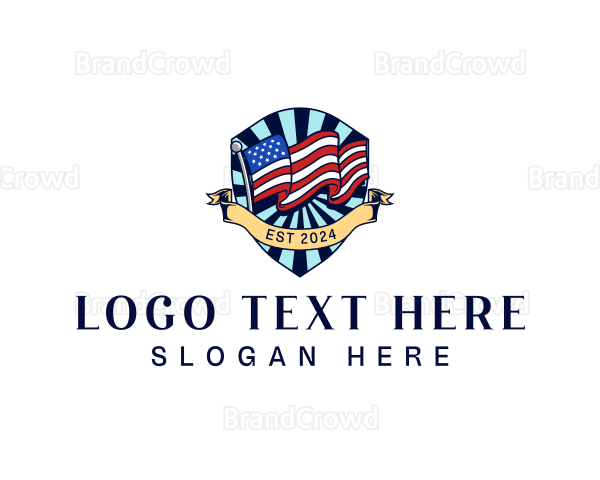 America Campaign Flag Logo