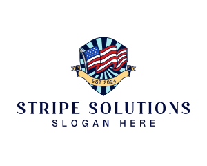 America Campaign Flag logo design