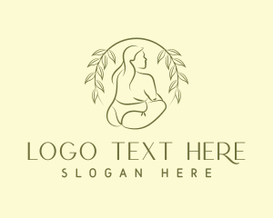 Plus Size - Voluptuous Woman Lingerie logo design