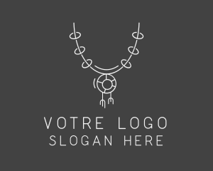 Expensive Necklace Jewelry  Logo