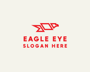 Eagle - Red Eagle Flag logo design