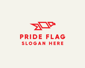 Flag - Red Eagle Flag logo design