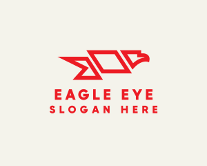 Red Eagle Flag logo design