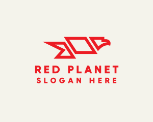 Red Eagle Flag logo design