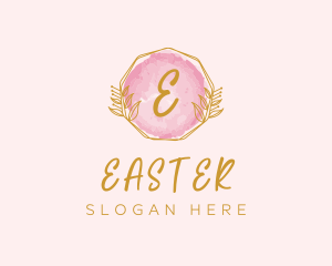 Upmarket - Beauty Watercolor Wreath logo design