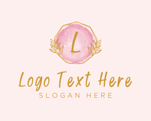 Pastel - Beauty Watercolor Wreath logo design