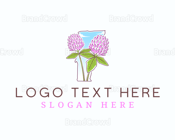 Vermont Clover Flower Logo