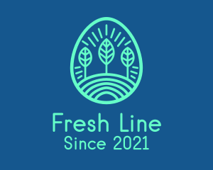 Forest Line Art logo design