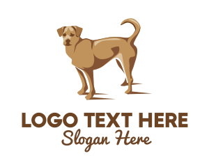Friend - Brown Pet Dog logo design