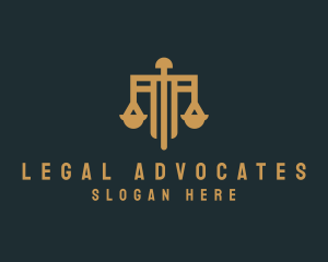 Legal Judicial Scale  logo design