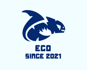 Aquatic - Blue Moray Eel logo design