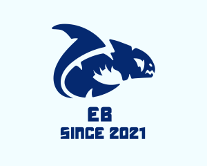 Fishery - Blue Moray Eel logo design