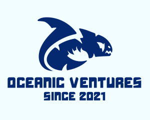 Blue Moray Eel  logo design