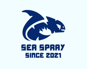 Blue Moray Eel  logo design