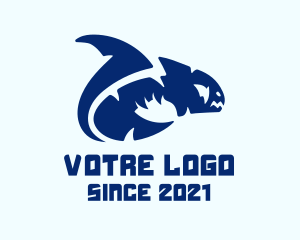 Seafood - Blue Moray Eel logo design