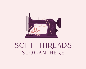 Cloth - Sewing Machine Fashion Nature logo design