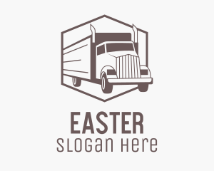 Delivery Cargo Truck  Logo