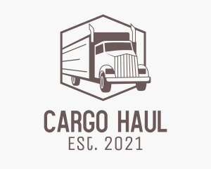 Delivery Cargo Truck  logo design