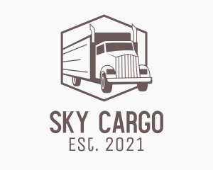 Delivery Cargo Truck  logo design