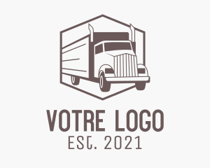 Delivery - Delivery Cargo Truck logo design