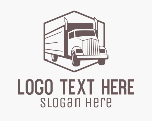 Delivery Cargo Truck  Logo