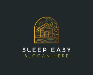 Cabin House Campsite logo design