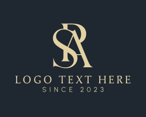 Letter LB - Golden Elegant Letter PSA Monogram logo design